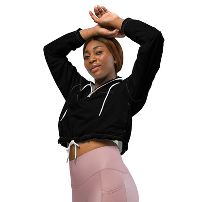 2Bdiscontinued. women’s cropped windbreaker blk