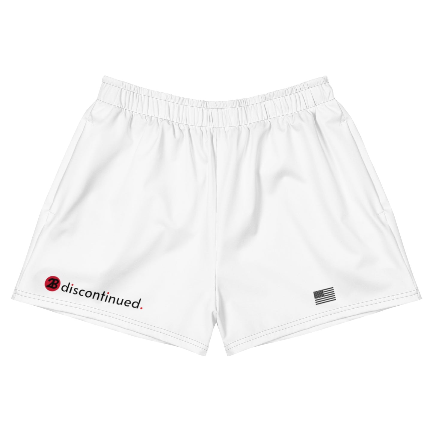 2Bdiscontinued. women’s athletic shorts wht