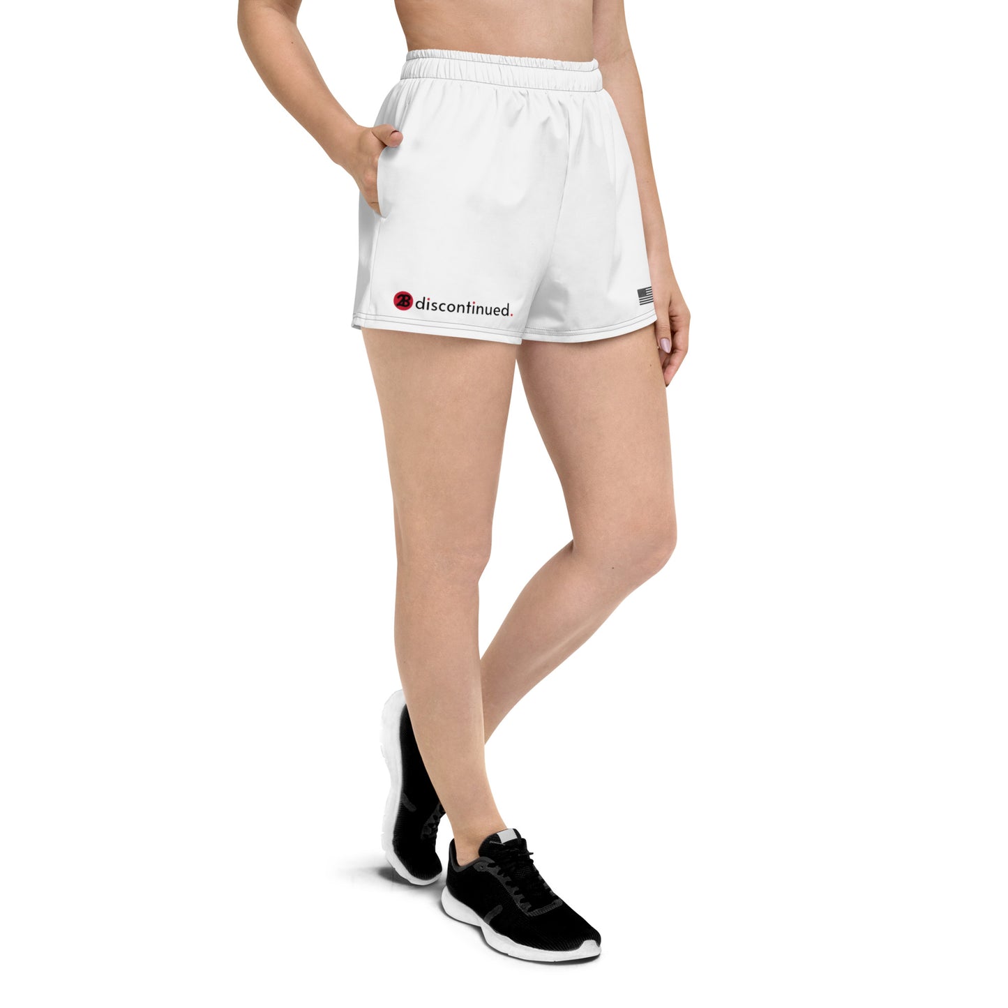 2Bdiscontinued. women’s athletic shorts wht