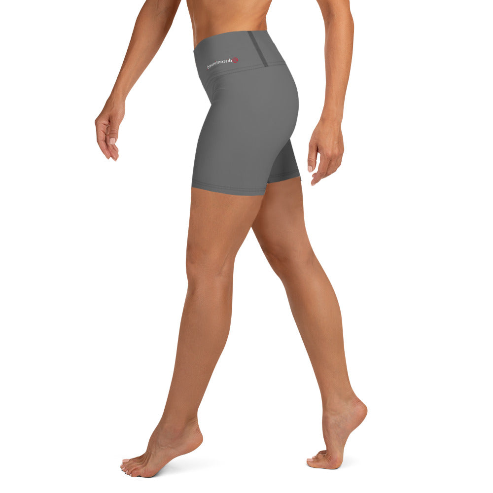 2Bdiscontinued. women's yoga shorts drkgry