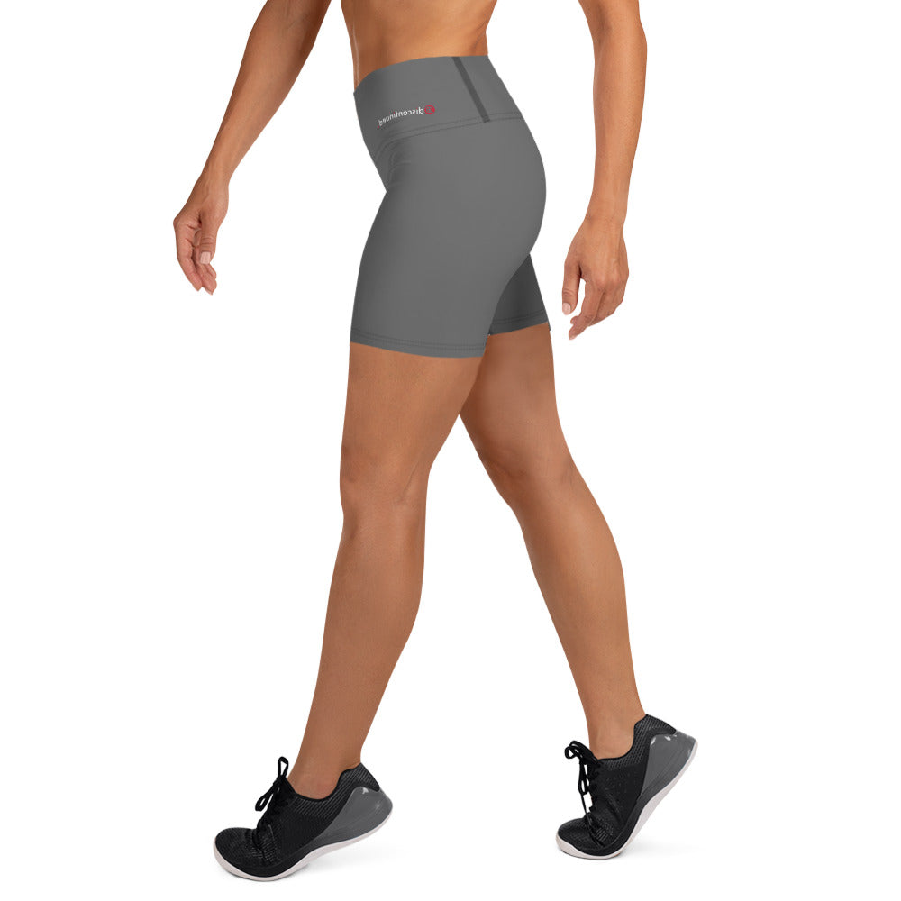 2Bdiscontinued. women's yoga shorts drkgry