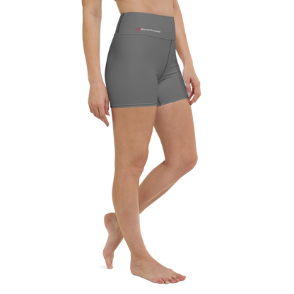 2Bdiscontinued. women's yoga shorts drkgry