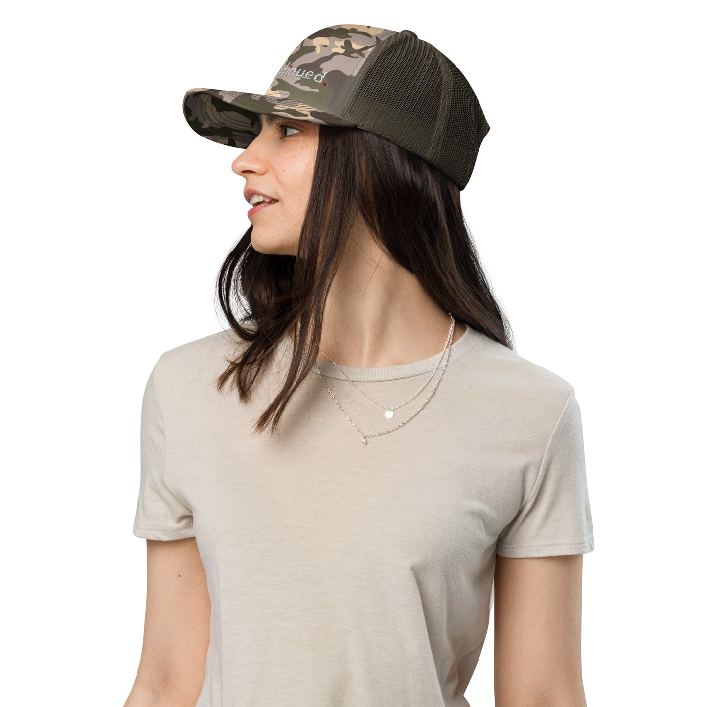 2Bdiscontinued. trucker hat camo