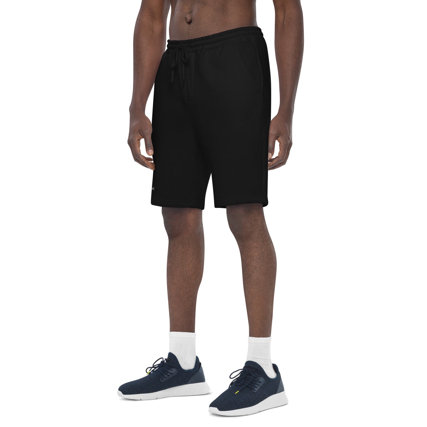 2Bdiscontinued. men's cotton fleece shorts blk