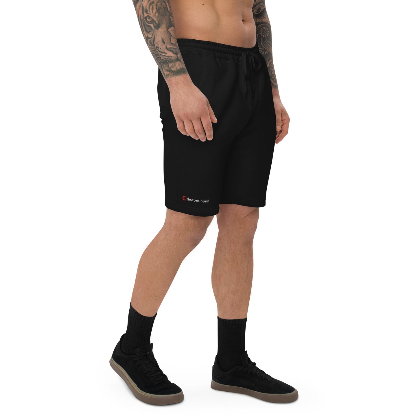 2Bdiscontinued. men's cotton fleece shorts blk