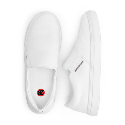 2Bdiscontinued. men’s slip-on canvas shoes wht