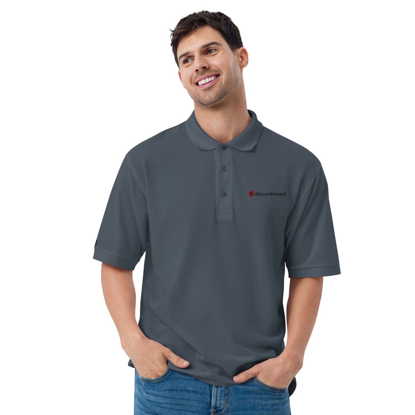 2Bdiscontinued. men's premium polo