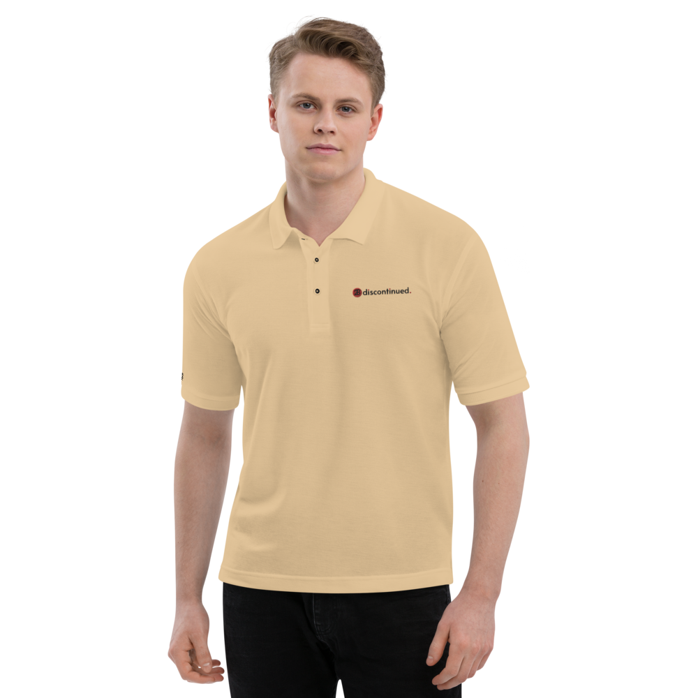 2Bdiscontinued. men's premium polo