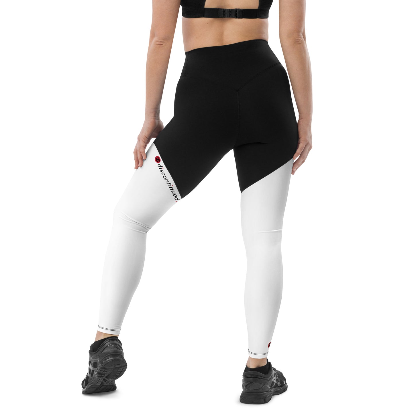 2Bdiscontinued. women's sports leggings blkwht