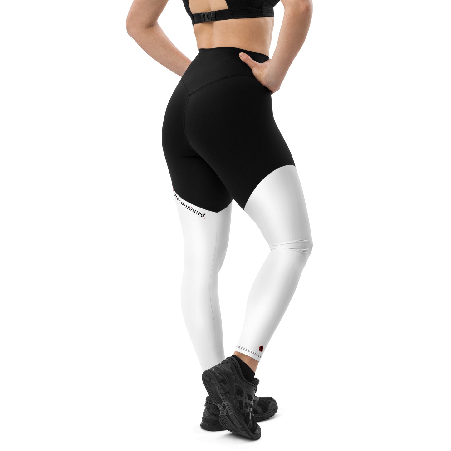 2Bdiscontinued. women's sports leggings blkwht