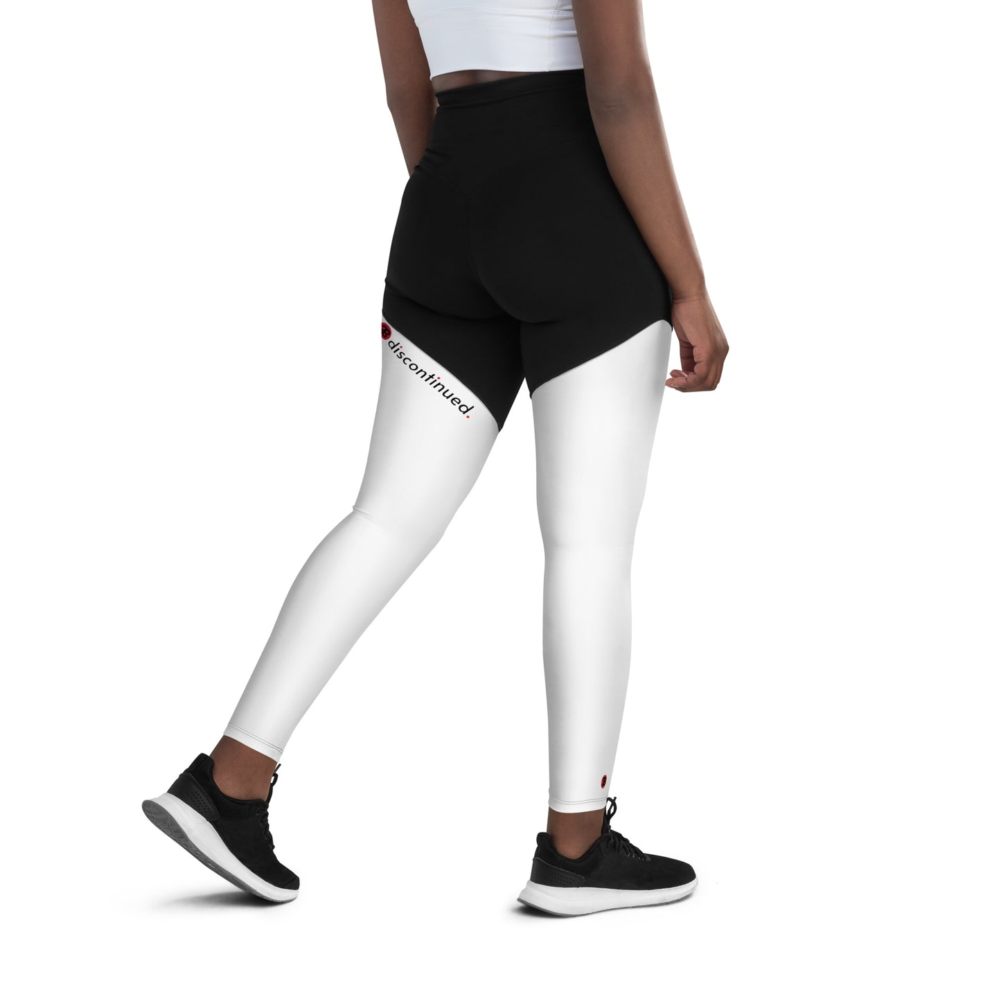 2Bdiscontinued. women's sports leggings blkwht