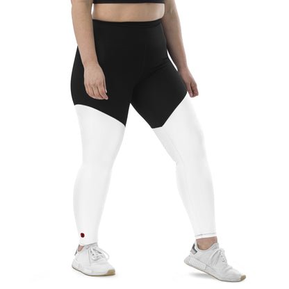 2Bdiscontinued. women's sports leggings blkwht