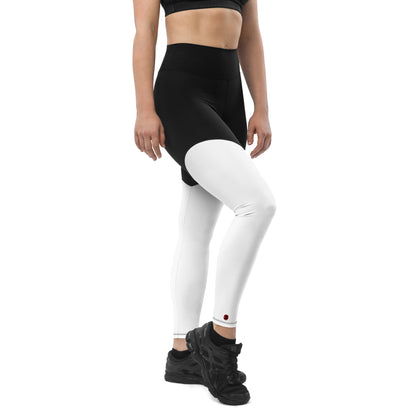 2Bdiscontinued. women's sports leggings blkwht