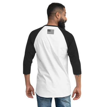 2Bdiscontinued. unisex 3/4 sleeve raglan shirt