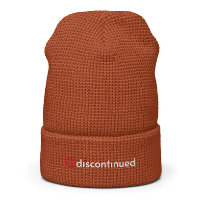 2Bdiscontinued. embroidered richardson waffle beanie dsc