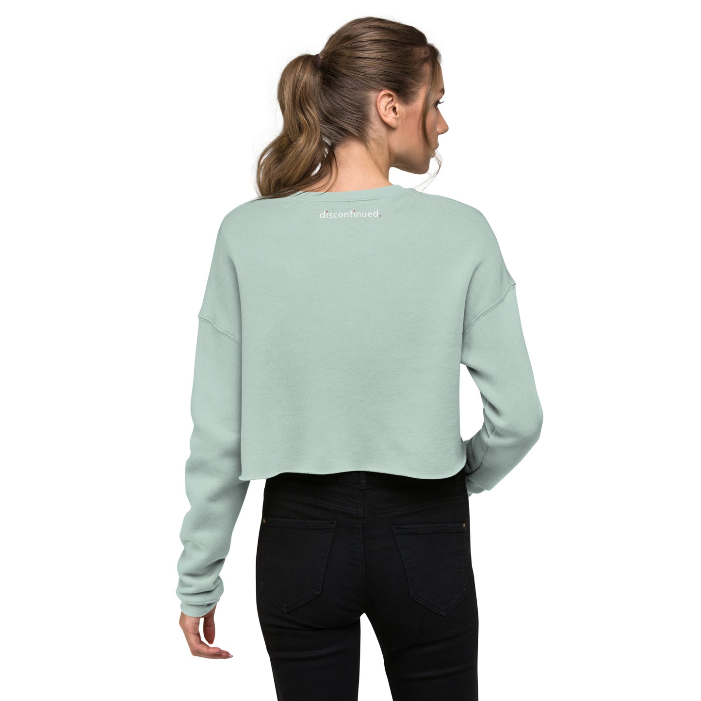 2Bdiscontinued. women's crop sweatshirt